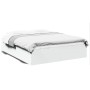 Estructura de cama madera de ingeniería blanca 160x200 cm de vidaXL, Camas y somieres - Ref: Foro24-3281000, Precio: 132,75 €...