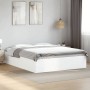 Estructura de cama madera de ingeniería blanca 160x200 cm de vidaXL, Camas y somieres - Ref: Foro24-3281000, Precio: 132,75 €...