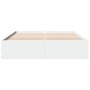 Estructura de cama madera de ingeniería blanca 160x200 cm de vidaXL, Camas y somieres - Ref: Foro24-3281000, Precio: 132,75 €...