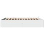 Estructura de cama madera de ingeniería blanca 160x200 cm de vidaXL, Camas y somieres - Ref: Foro24-3281000, Precio: 132,75 €...