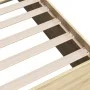 Sonoma oak engineered wood bed frame 160x200 cm by vidaXL, Beds and slatted bases - Ref: Foro24-3281002, Price: 126,97 €, Dis...