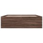 Estructura de cama madera de ingeniería marrón roble 150x200 cm de vidaXL, Camas y somieres - Ref: Foro24-3280922, Precio: 15...