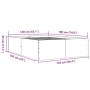 Estructura de cama madera de ingeniería marrón roble 140x190 cm de vidaXL, Camas y somieres - Ref: Foro24-3280943, Precio: 14...