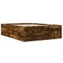 Smoked oak engineered wood bed frame 120x200cm by vidaXL, Beds and slatted bases - Ref: Foro24-3280934, Price: 135,68 €, Disc...