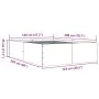 Smoked oak engineered wood bed frame 120x200cm by vidaXL, Beds and slatted bases - Ref: Foro24-3280934, Price: 135,68 €, Disc...