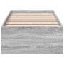 Estructura de cama madera de ingeniería gris Sonoma 90x200 cm de vidaXL, Camas y somieres - Ref: Foro24-3281061, Precio: 96,5...