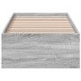 Estructura de cama madera de ingeniería gris Sonoma 90x190 cm de vidaXL, Camas y somieres - Ref: Foro24-3281068, Precio: 94,5...