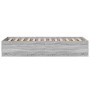 Estructura de cama madera de ingeniería gris Sonoma 90x190 cm de vidaXL, Camas y somieres - Ref: Foro24-3281068, Precio: 94,5...
