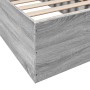Estructura de cama madera de ingeniería gris Sonoma 90x190 cm de vidaXL, Camas y somieres - Ref: Foro24-3281068, Precio: 94,5...
