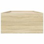 Estructura de cama madera de ingeniería roble Sonoma 75x190 cm de vidaXL, Camas y somieres - Ref: Foro24-3280981, Precio: 101...