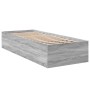 Estructura de cama madera de ingeniería gris Sonoma 100x200 cm de vidaXL, Camas y somieres - Ref: Foro24-3281054, Precio: 100...