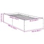 Estructura de cama madera de ingeniería gris Sonoma 100x200 cm de vidaXL, Camas y somieres - Ref: Foro24-3281054, Precio: 100...
