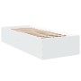 Estructura de cama madera de ingeniería blanca 100x200 cm de vidaXL, Camas y somieres - Ref: Foro24-3281049, Precio: 100,20 €...