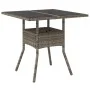 Garden dining set 5 pieces and gray glass synthetic rattan cushions by vidaXL, Garden sets - Ref: Foro24-3278606, Price: 336,...