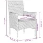 Garden dining set 5 pieces and gray glass synthetic rattan cushions by vidaXL, Garden sets - Ref: Foro24-3278606, Price: 336,...