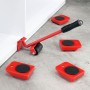 HI Juego de transporte de muebles con ruedas rojo y negro de HI, Carretillas elevadoras - Ref: Foro24-429122, Precio: 19,38 €...