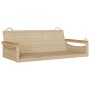 Banco columpio de ratán sintético beige 109x62x40 cm de vidaXL, Bancos de jardín - Ref: Foro24-368145, Precio: 100,89 €, Desc...