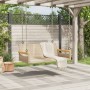 Banco columpio de ratán sintético beige 109x62x40 cm de vidaXL, Bancos de jardín - Ref: Foro24-368145, Precio: 100,89 €, Desc...