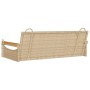 Banco columpio de ratán sintético beige 109x62x40 cm de vidaXL, Bancos de jardín - Ref: Foro24-368145, Precio: 100,89 €, Desc...