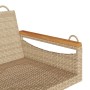 Banco columpio de ratán sintético beige 109x62x40 cm de vidaXL, Bancos de jardín - Ref: Foro24-368145, Precio: 100,89 €, Desc...