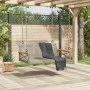 Banco columpio de ratán sintético gris 109x62x40 cm de vidaXL, Bancos de jardín - Ref: Foro24-368153, Precio: 86,73 €, Descue...