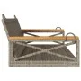 Banco columpio de ratán sintético gris 109x62x40 cm de vidaXL, Bancos de jardín - Ref: Foro24-368153, Precio: 86,73 €, Descue...