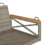 Banco columpio de ratán sintético gris 109x62x40 cm de vidaXL, Bancos de jardín - Ref: Foro24-368153, Precio: 86,73 €, Descue...
