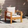 Sillón de jardín con cojines madera maciza de acacia de vidaXL, Sofás modulares de exterior - Ref: Foro24-367621, Precio: 133...