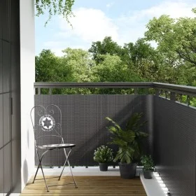 Anthrazitgraue Balkonmarkise aus synthetischem Rattan, 300 x 90 cm von vidaXL, Zaunpaneele - Ref: Foro24-156236, Preis: 36,19...