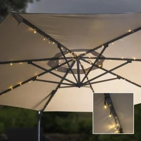 HI Solar LED strip lights for parasol 130 cm by HI, Outdoor lighting - Ref: Foro24-429145, Price: 19,08 €, Discount: %