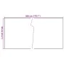 Anthrazitgraue Balkonmarkise aus synthetischem Rattan, 300 x 90 cm von vidaXL, Zaunpaneele - Ref: Foro24-156236, Preis: 36,19...