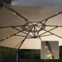 HI Tira de luces LED solares para sombrilla 130 cm de HI, Iluminación de exterior - Ref: Foro24-429145, Precio: 19,08 €, Desc...