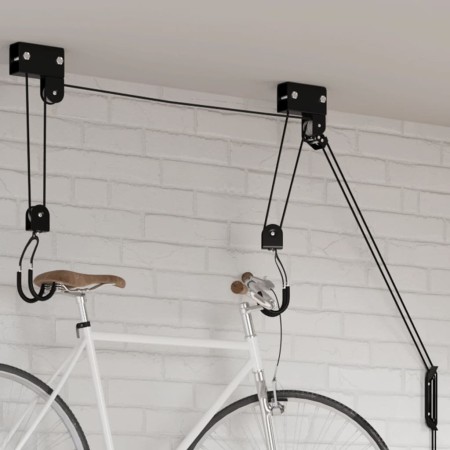 Elevador de bicicletas con montaje en techo 57 kg de vidaXL, Accesorios para bicicletas - Ref: Foro24-156338, Precio: 42,71 €...