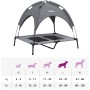 Cama para perros con dosel antracita tela oxford y acero de vidaXL, Camas para perros - Ref: Foro24-172594, Precio: 45,36 €, ...