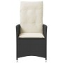 Sillones reclinable jardín cojines 2 uds ratán sintético negro de vidaXL, Sillas de jardín - Ref: Foro24-365645, Precio: 210,...