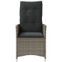 Sillones reclinable jardín y cojines 2 uds ratán sintético gris de vidaXL, Sillas de jardín - Ref: Foro24-365647, Precio: 217...
