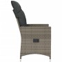 Sillones reclinable jardín y cojines 2 uds ratán sintético gris de vidaXL, Sillas de jardín - Ref: Foro24-365647, Precio: 217...