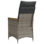 Sillones reclinable jardín y cojines 2 uds ratán sintético gris de vidaXL, Sillas de jardín - Ref: Foro24-365651, Precio: 214...