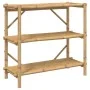 Estante de 3 niveles bambú 100x40x90 cm de vidaXL, Estanterías - Ref: Foro24-366458, Precio: 105,67 €, Descuento: %