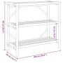 Estante de 3 niveles bambú 100x40x90 cm de vidaXL, Estanterías - Ref: Foro24-366458, Precio: 105,67 €, Descuento: %