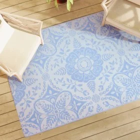 Alfombra de exterior PP azul bebé 140x200 cm de vidaXL, Protectores para exterior - Ref: Foro24-317034, Precio: 36,18 €, Desc...