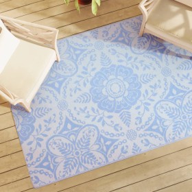 Alfombra de exterior PP azul bebé 140x200 cm de vidaXL, Protectores para exterior - Ref: Foro24-317034, Precio: 45,16 €, Desc...