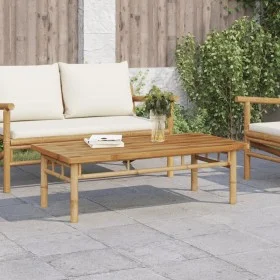 Mesa de centro de bambú 110x55x35 cm de vidaXL, Mesas de centro - Ref: Foro24-366470, Precio: 95,38 €, Descuento: %