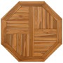 Tablero de mesa octogonal de madera maciza de teca 70x70x2,5 cm de vidaXL, Tableros para mesas - Ref: Foro24-366665, Precio: ...