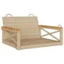 Beigefarbene Schaukelbank aus synthetischem Rattan, 63 x 62 x 40 cm von vidaXL, Gartenbänke - Ref: Foro24-368172, Preis: 69,9...