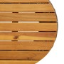 Mesa de jardín en forma de tambor ratán sintético y madera gris de vidaXL, Mesas de jardín - Ref: Foro24-368297, Precio: 70,7...