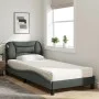 Cama con colchón tela gris oscuro 90x190 cm de vidaXL, Camas y somieres - Ref: Foro24-3208500, Precio: 269,07 €, Descuento: %