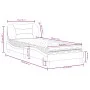 Cama con colchón tela gris oscuro 90x190 cm de vidaXL, Camas y somieres - Ref: Foro24-3208500, Precio: 269,07 €, Descuento: %