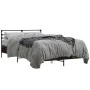 Estructura cama madera ingeniería metal roble ahumado 140x200cm de vidaXL, Camas y somieres - Ref: Foro24-3280044, Precio: 13...