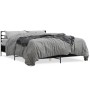 Estructura de cama madera de ingeniería y metal negro 160x200cm de vidaXL, Camas y somieres - Ref: Foro24-3280052, Precio: 15...